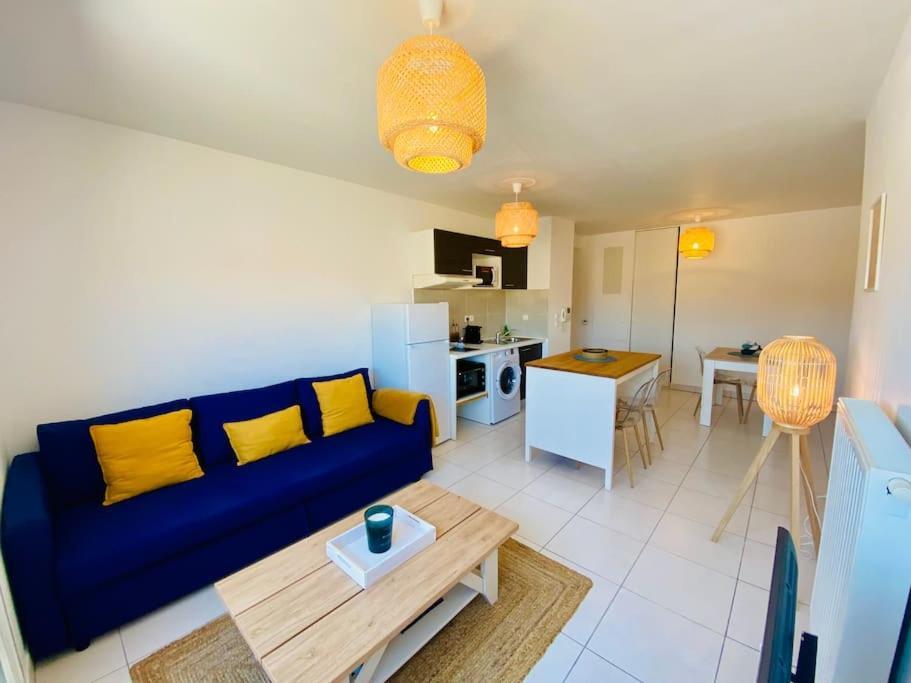 "Loulou" T1 Moderne Et Lumineux, Centre Ville, Wifi, Parking Sete Luaran gambar